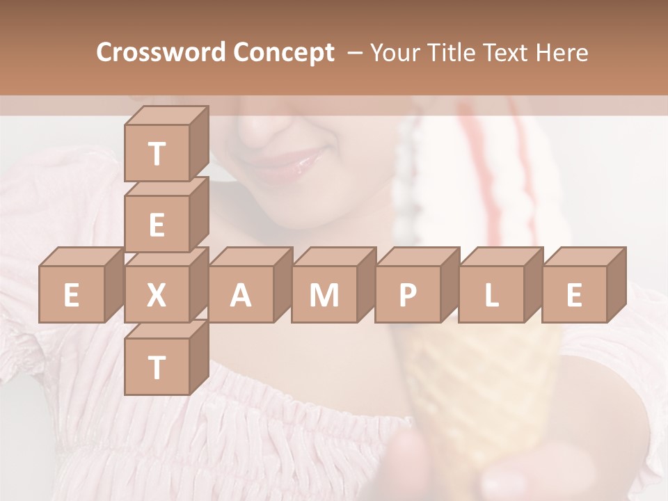 Female Happy Milk PowerPoint Template