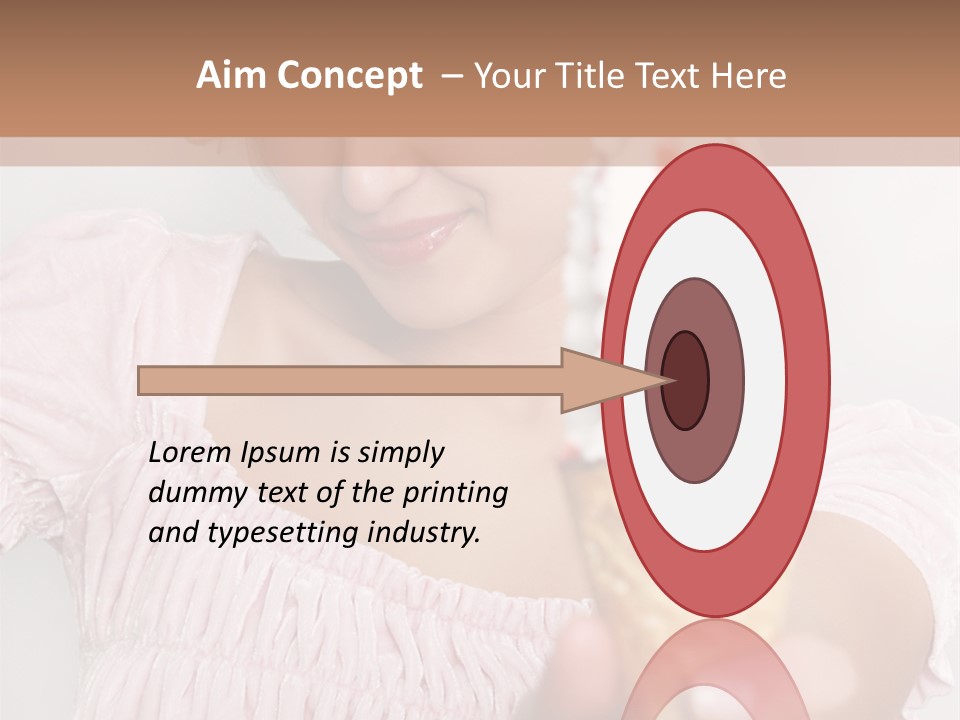 Female Happy Milk PowerPoint Template