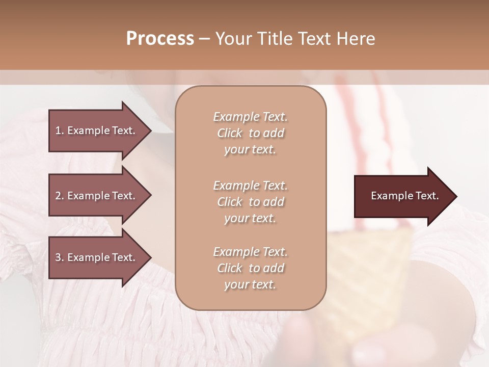 Female Happy Milk PowerPoint Template