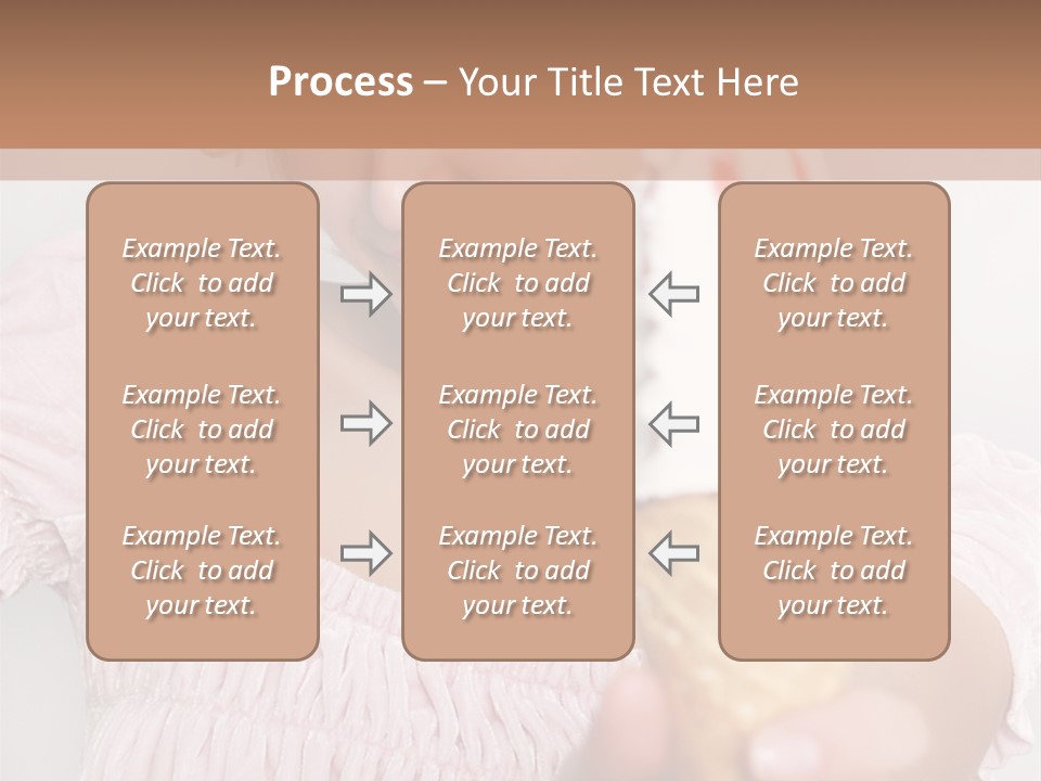 Female Happy Milk PowerPoint Template