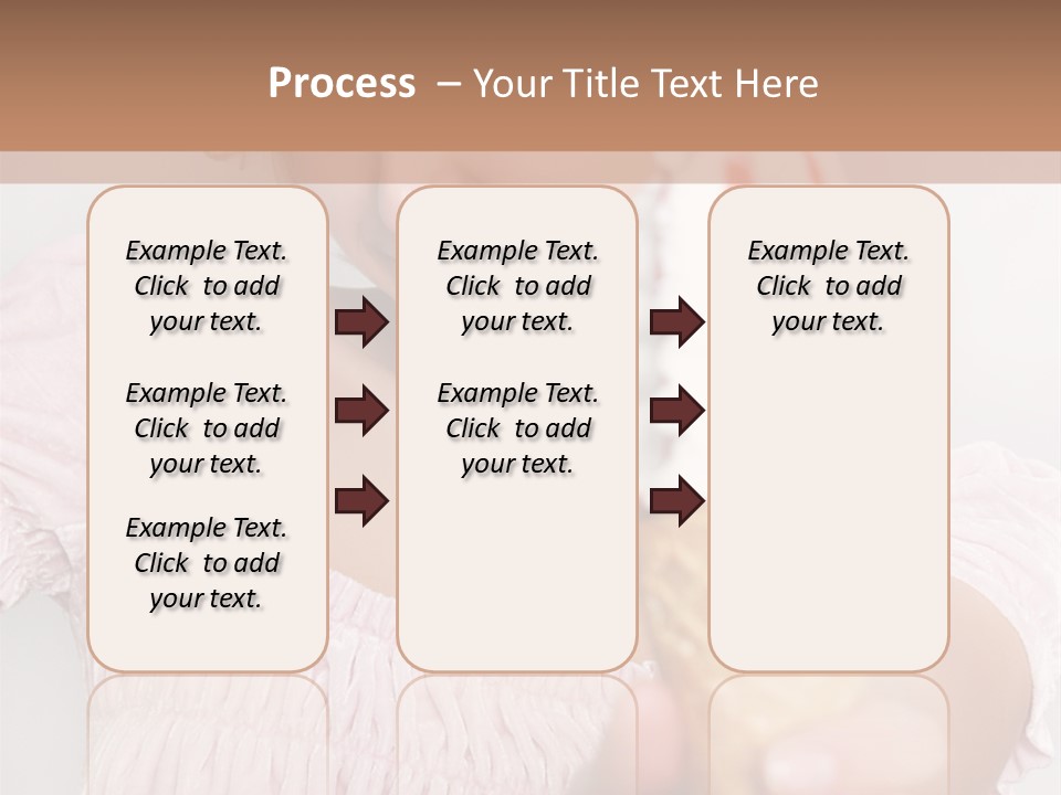 Female Happy Milk PowerPoint Template