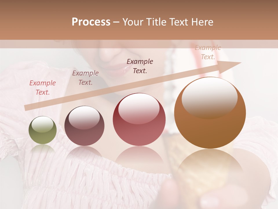 Female Happy Milk PowerPoint Template