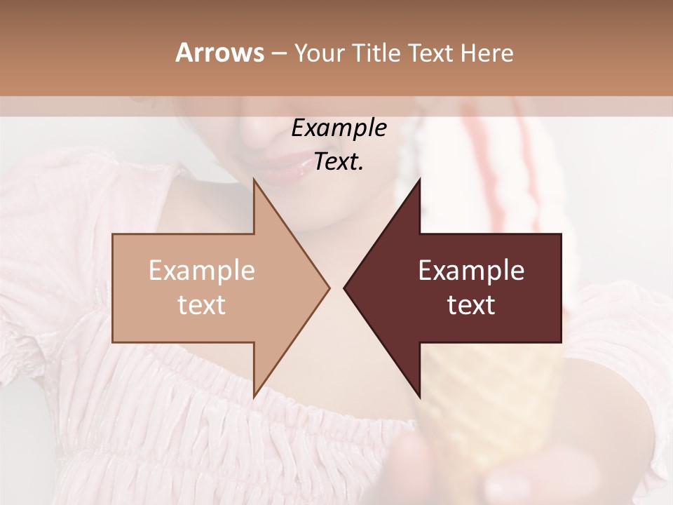 Female Happy Milk PowerPoint Template