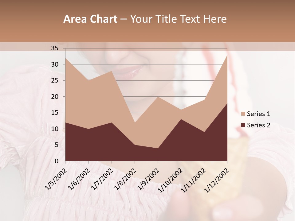 Female Happy Milk PowerPoint Template