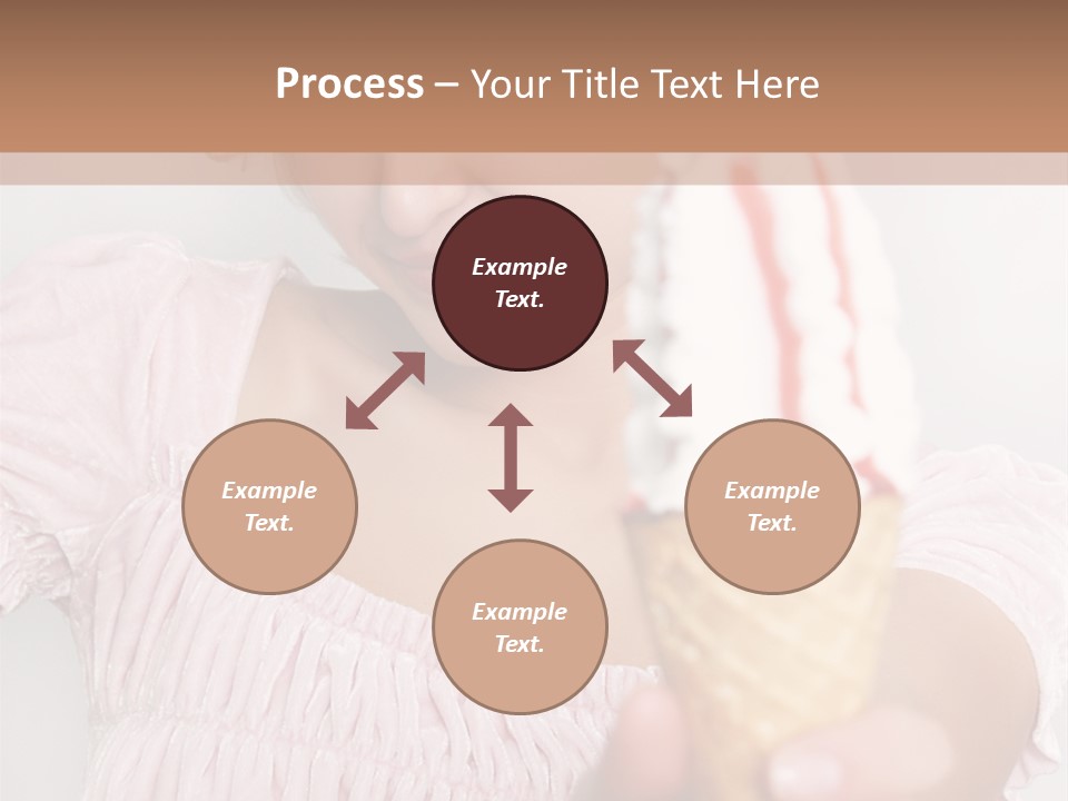 Female Happy Milk PowerPoint Template