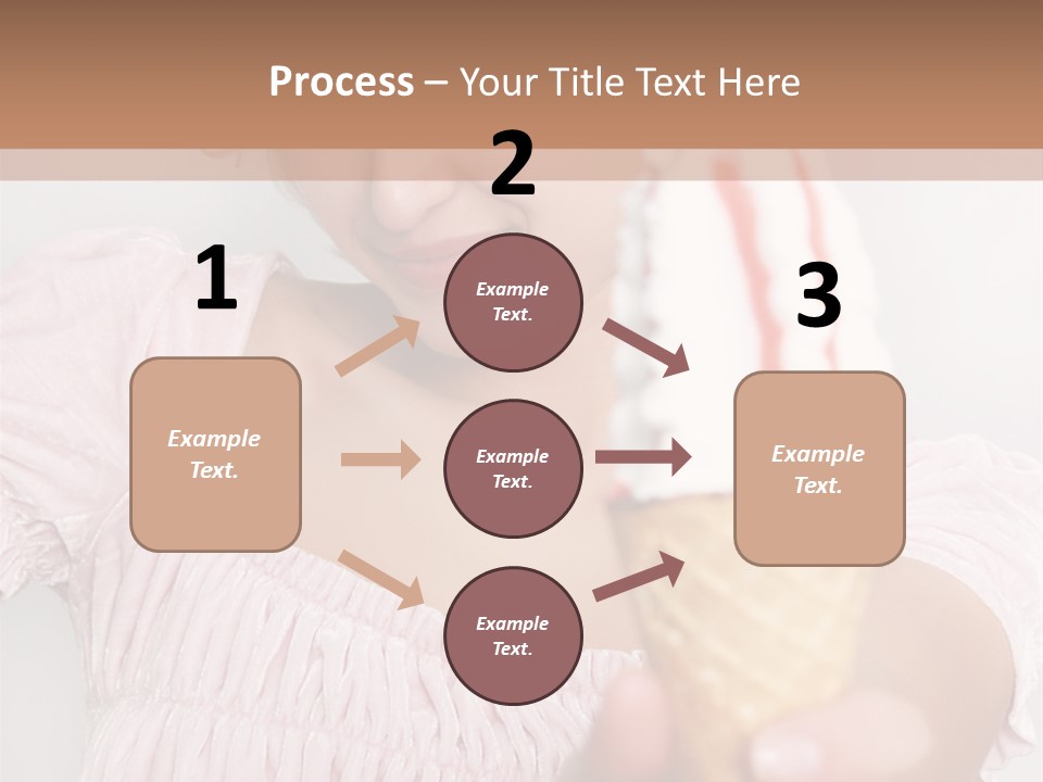 Female Happy Milk PowerPoint Template