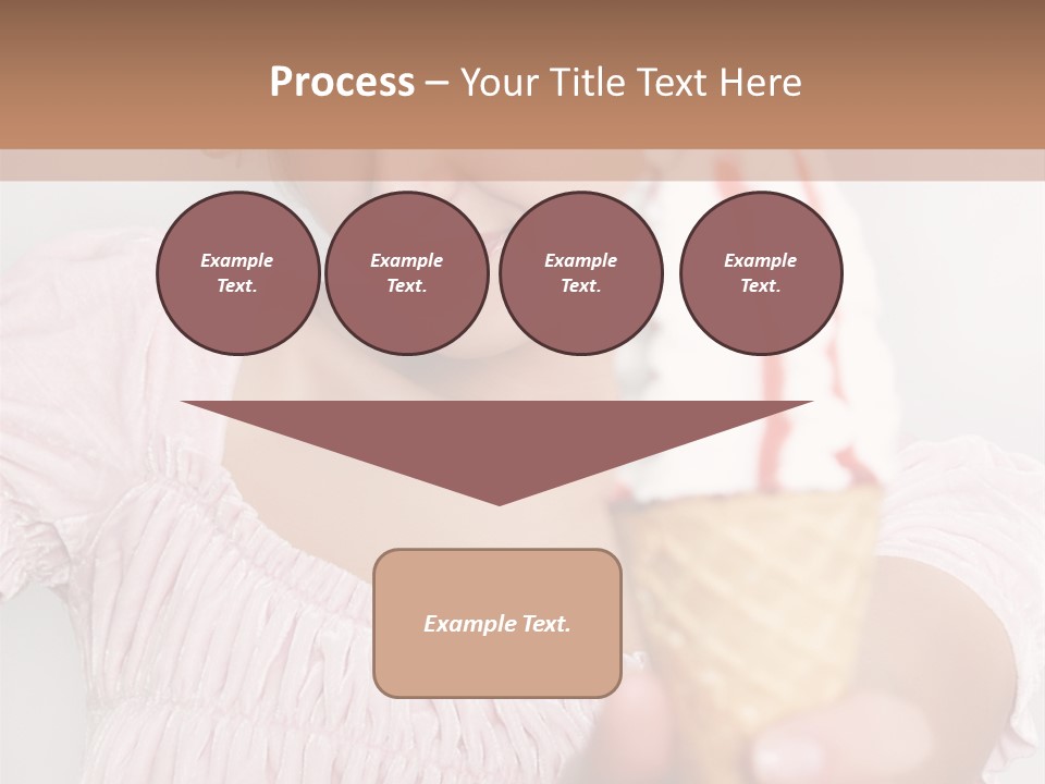 Female Happy Milk PowerPoint Template