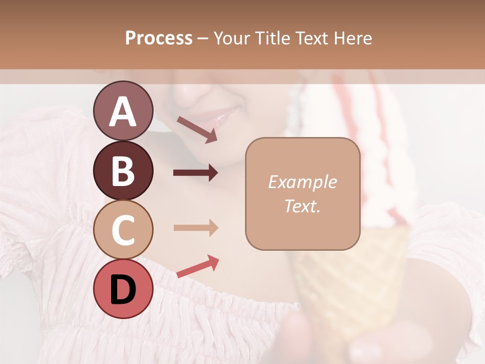 Female Happy Milk PowerPoint Template