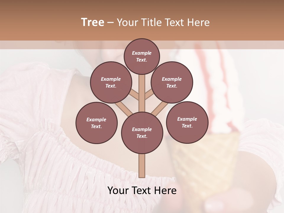 Female Happy Milk PowerPoint Template