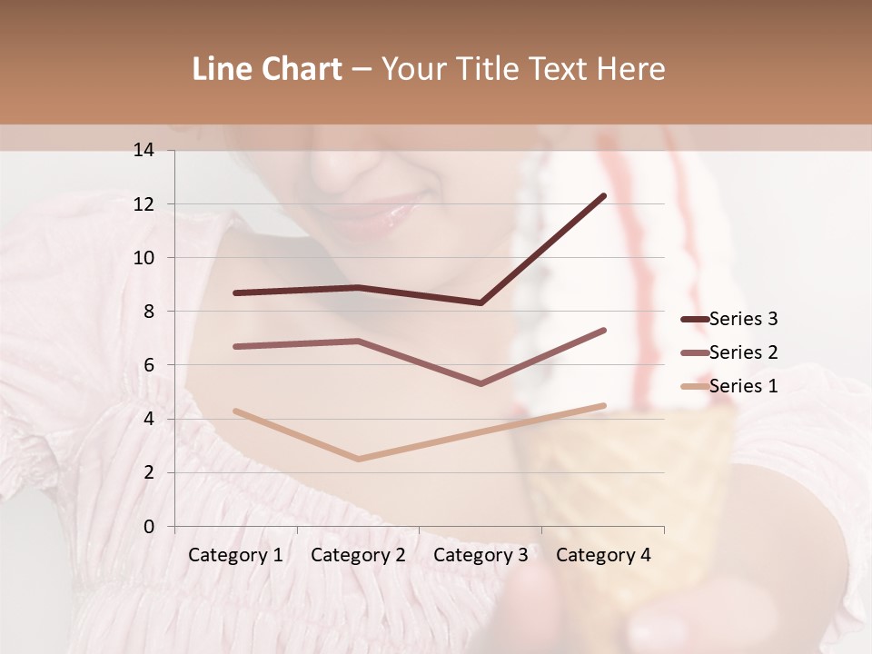 Female Happy Milk PowerPoint Template
