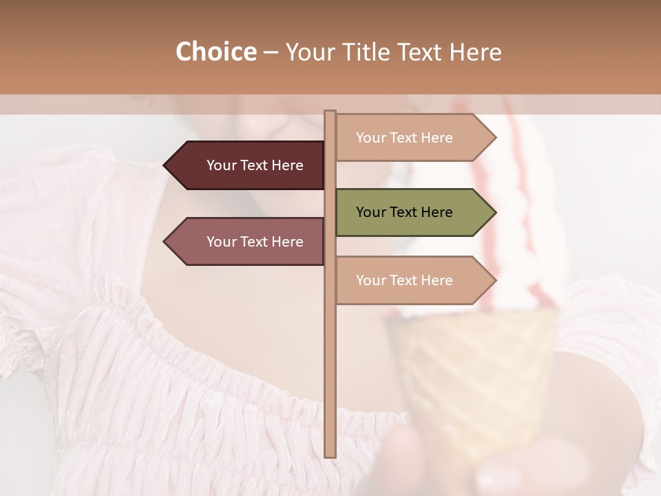 Female Happy Milk PowerPoint Template