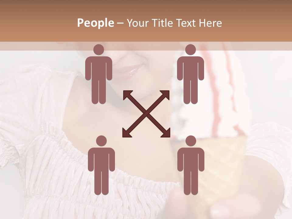 Female Happy Milk PowerPoint Template