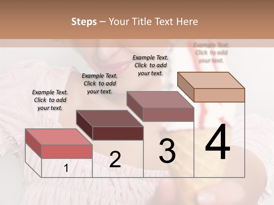 Female Happy Milk PowerPoint Template