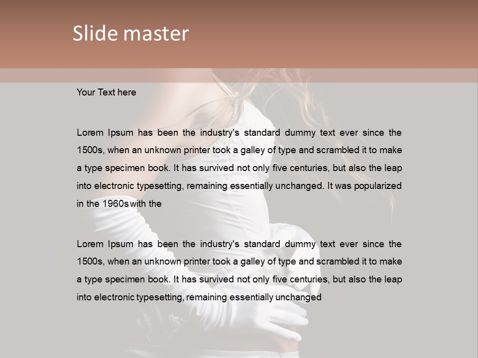 Mask Glamour Dancer PowerPoint Template