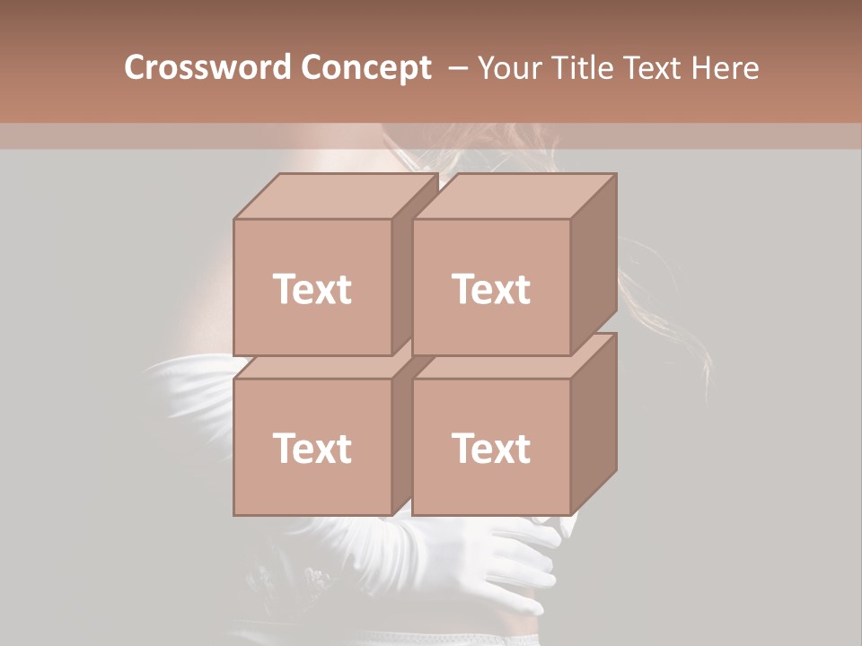 Mask Glamour Dancer PowerPoint Template