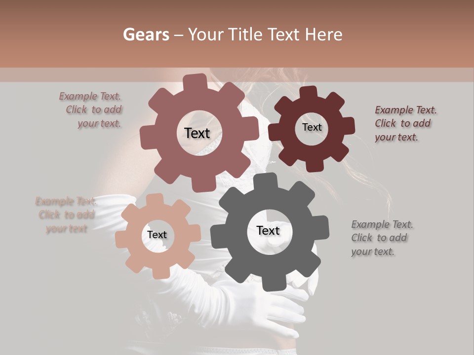 Mask Glamour Dancer PowerPoint Template