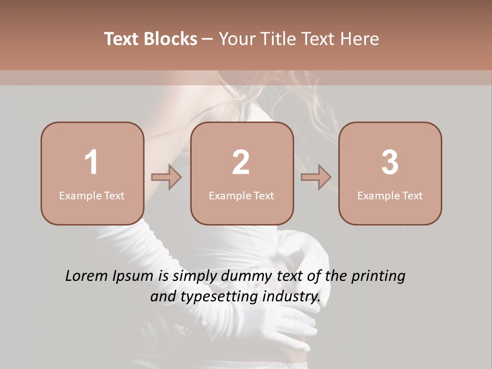 Mask Glamour Dancer PowerPoint Template