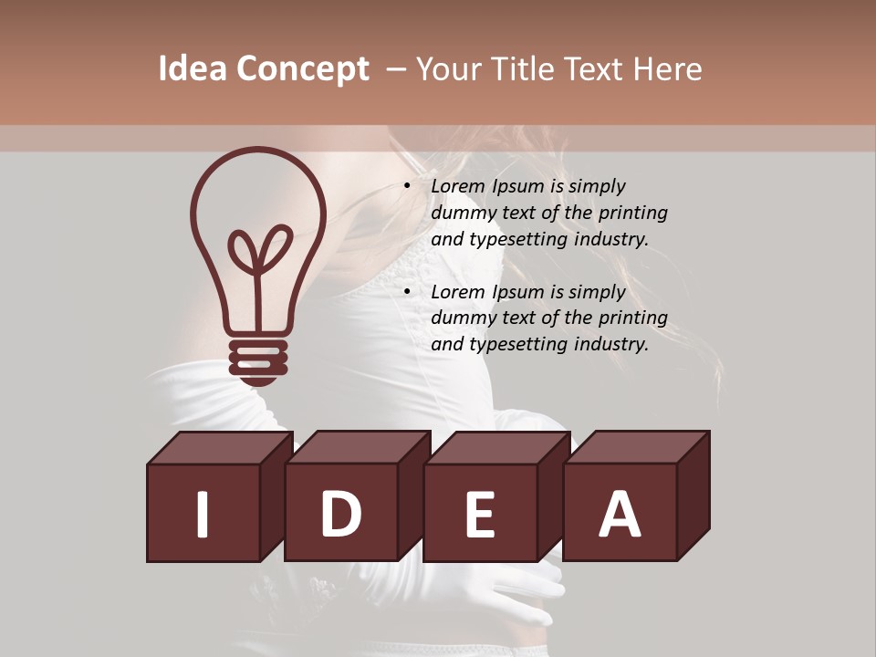 Mask Glamour Dancer PowerPoint Template