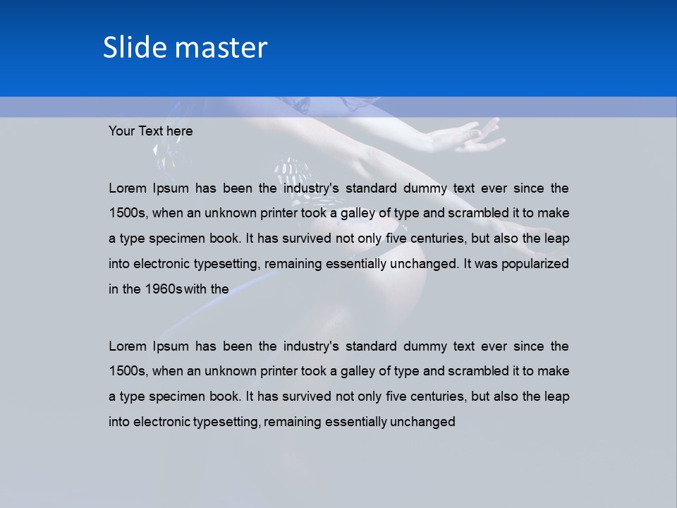 Voluptuous Dancer Shaking PowerPoint Template