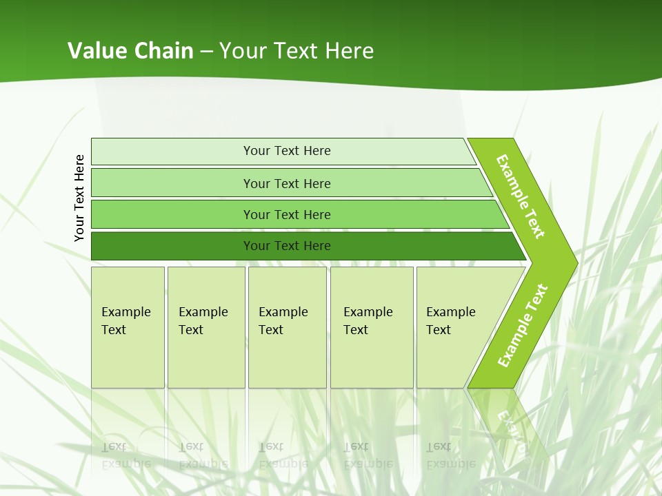 White Grass Dew PowerPoint Template