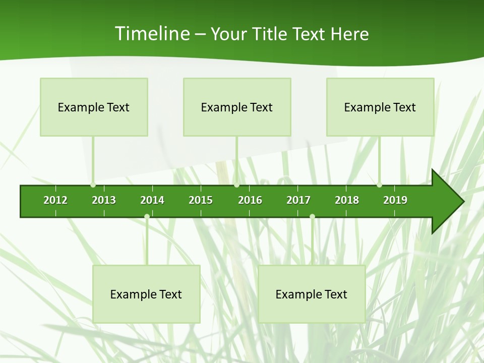 White Grass Dew PowerPoint Template