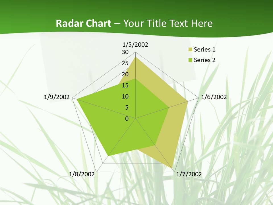 White Grass Dew PowerPoint Template