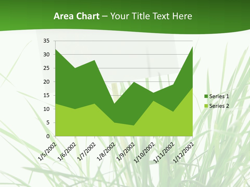White Grass Dew PowerPoint Template