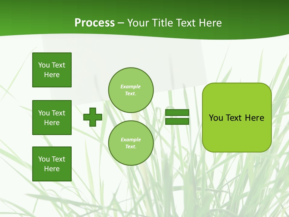 White Grass Dew PowerPoint Template