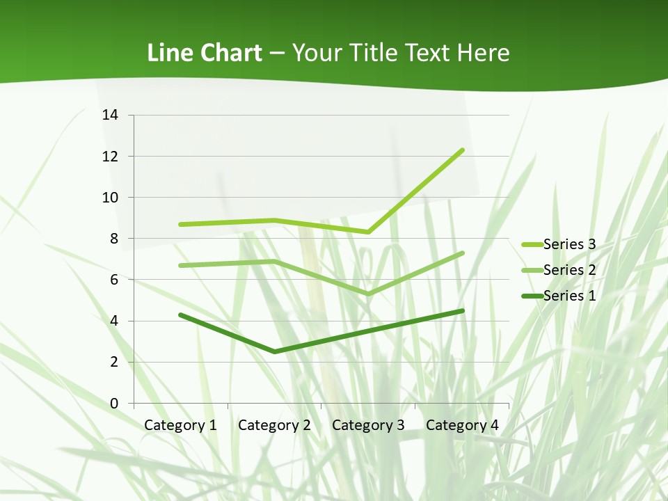White Grass Dew PowerPoint Template