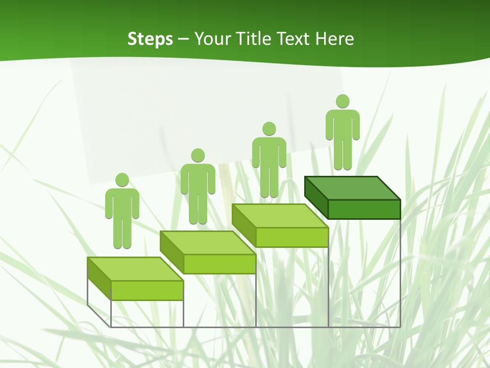 White Grass Dew PowerPoint Template