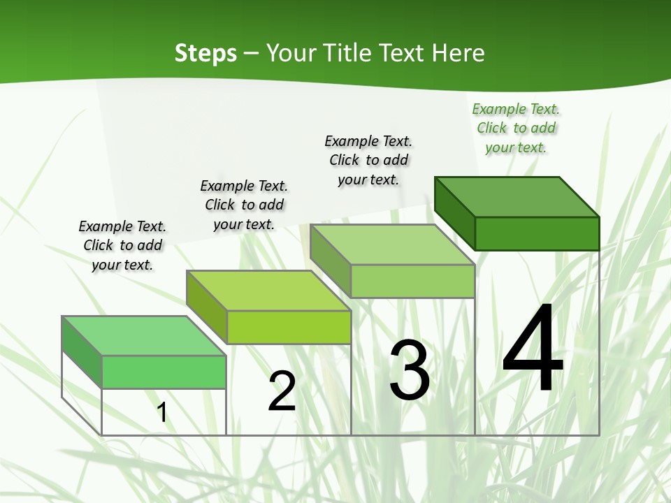 White Grass Dew PowerPoint Template