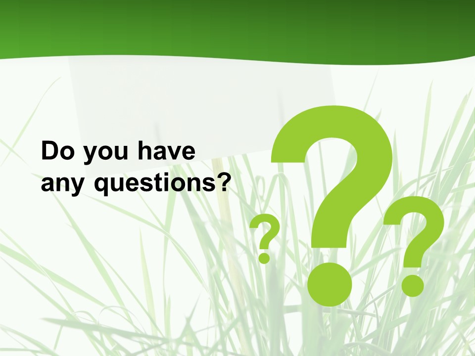 White Grass Dew PowerPoint Template