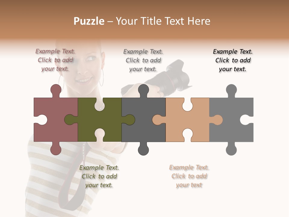 Beauty Lens White PowerPoint Template