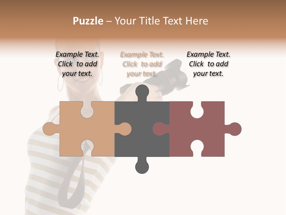 Beauty Lens White PowerPoint Template