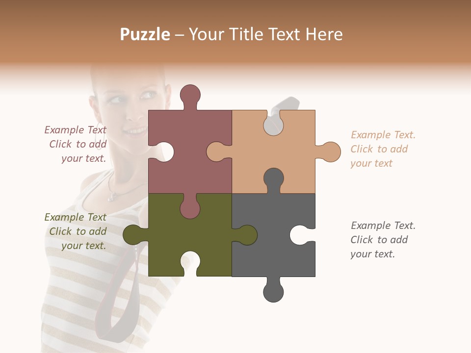 Beauty Lens White PowerPoint Template