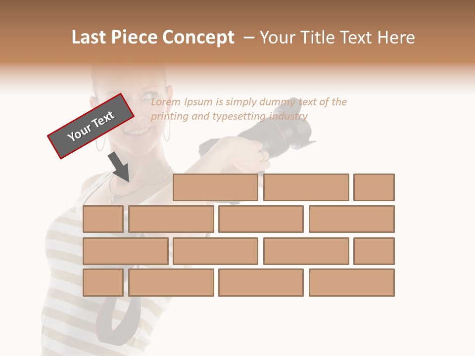 Beauty Lens White PowerPoint Template