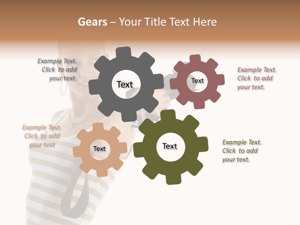 Beauty Lens White PowerPoint Template