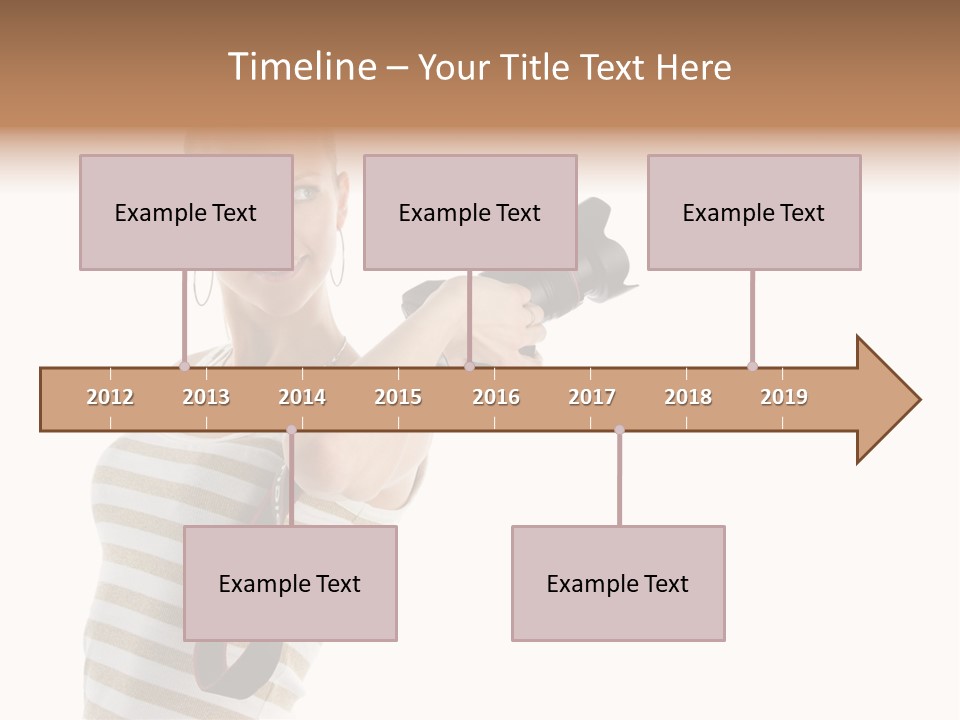 Beauty Lens White PowerPoint Template