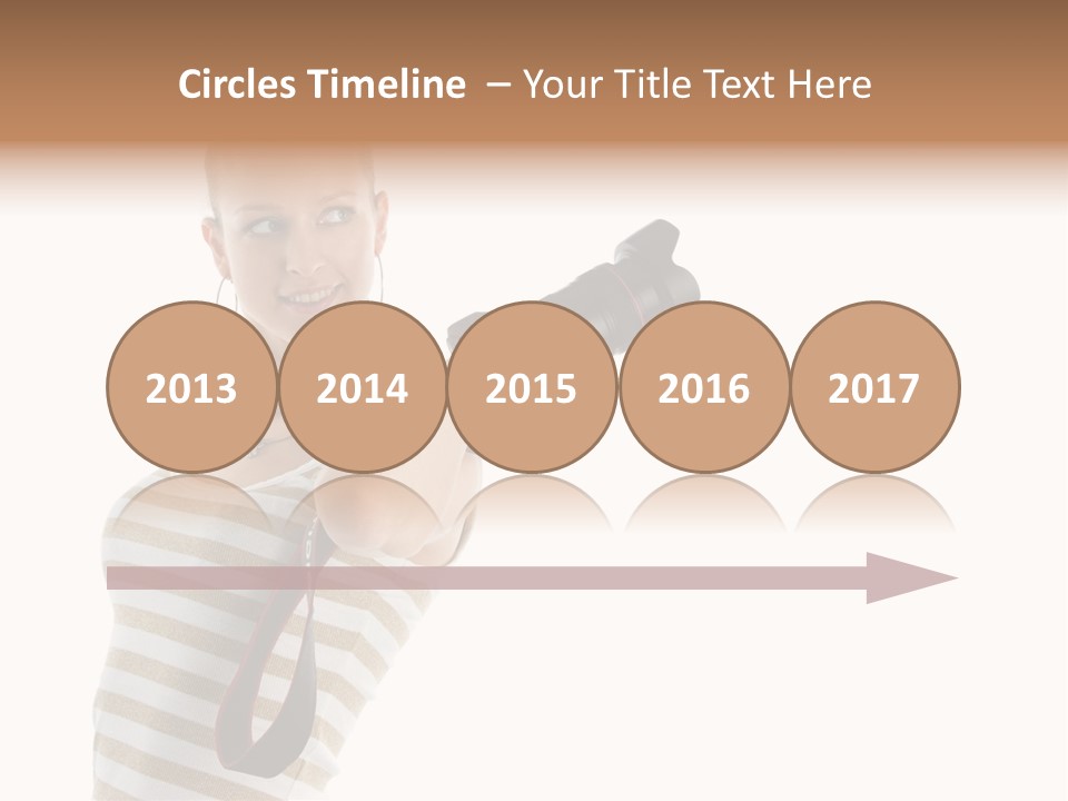 Beauty Lens White PowerPoint Template
