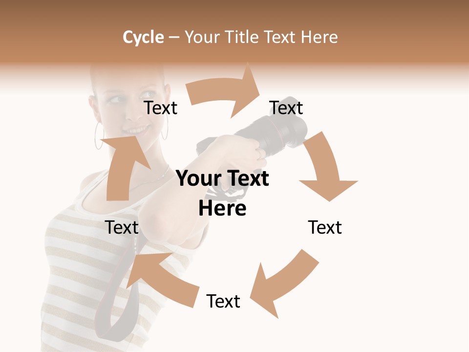Beauty Lens White PowerPoint Template