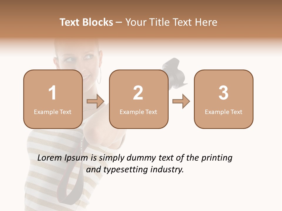 Beauty Lens White PowerPoint Template