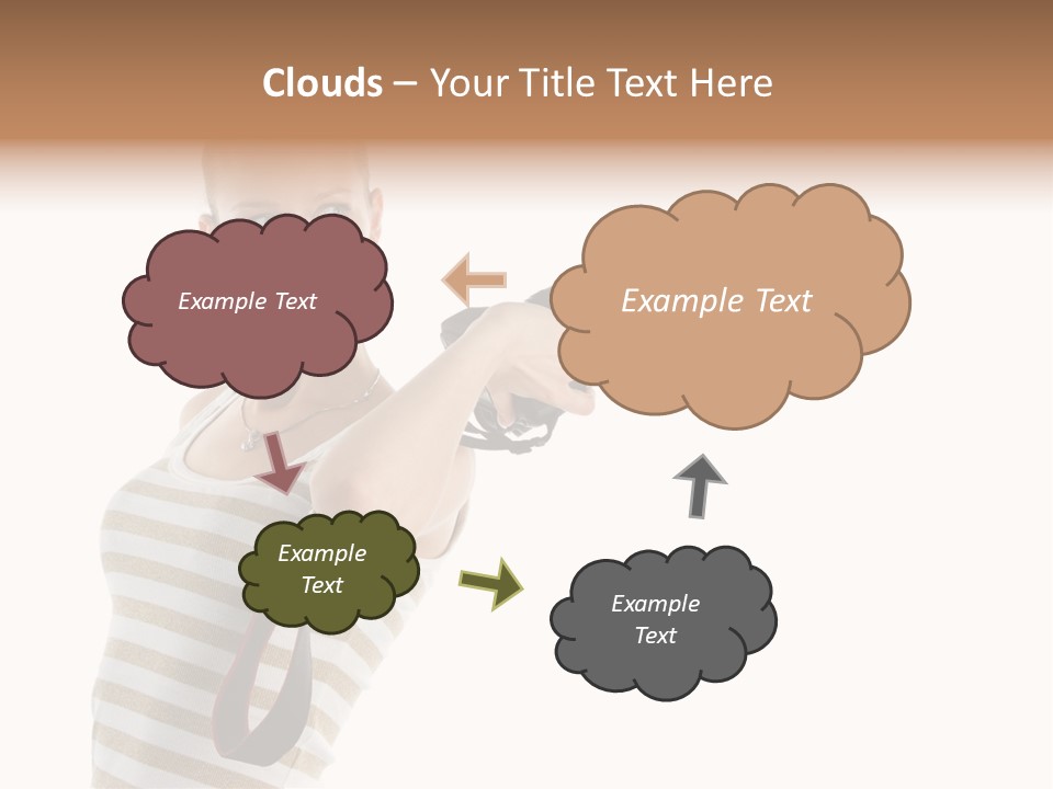 Beauty Lens White PowerPoint Template