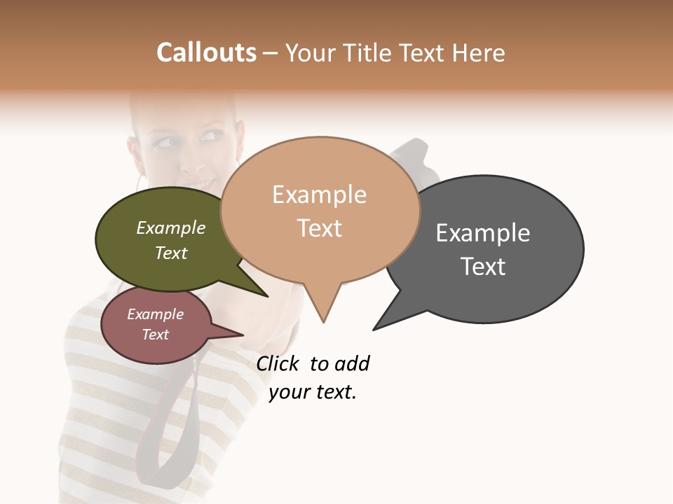 Beauty Lens White PowerPoint Template