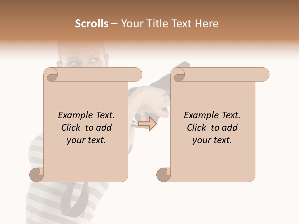 Beauty Lens White PowerPoint Template