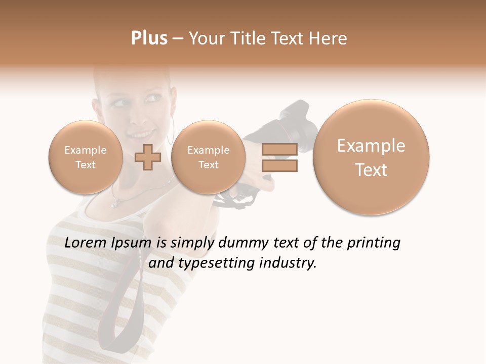 Beauty Lens White PowerPoint Template