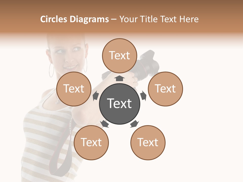 Beauty Lens White PowerPoint Template