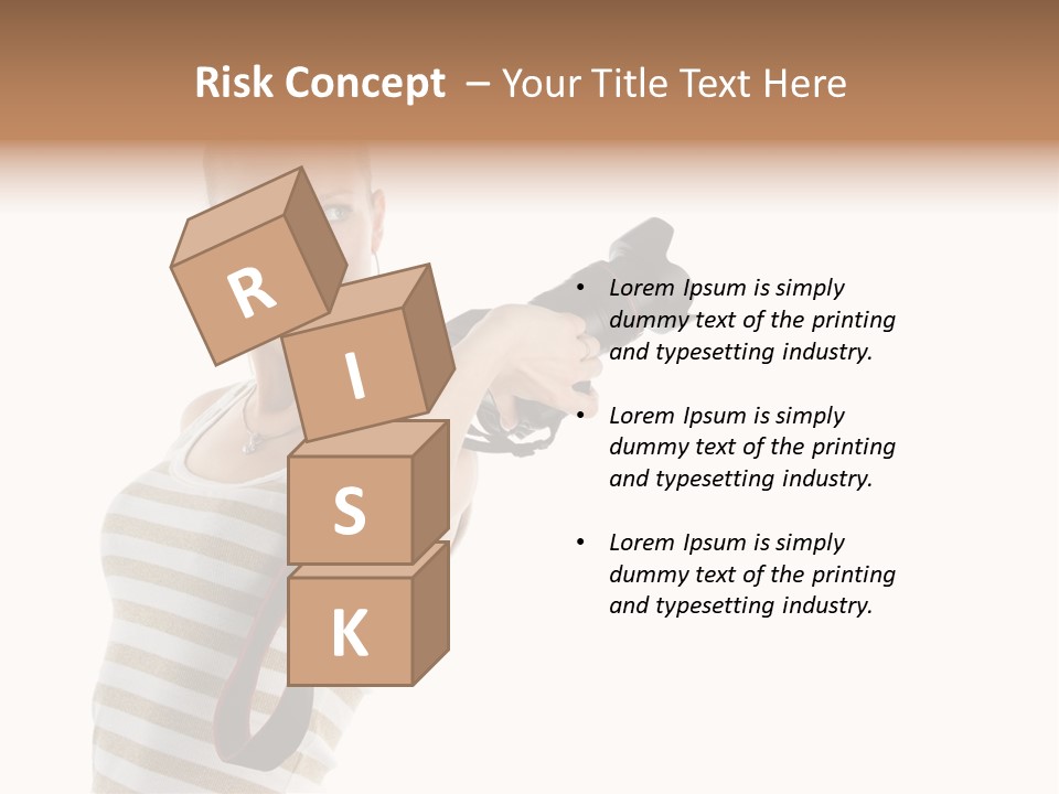 Beauty Lens White PowerPoint Template