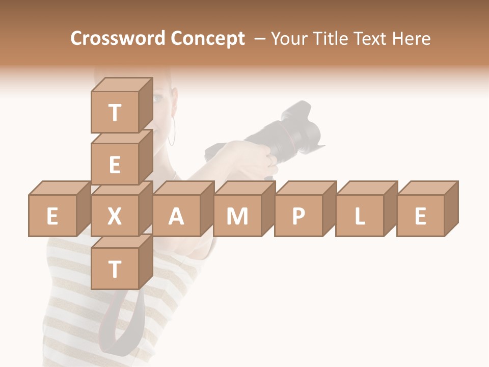 Beauty Lens White PowerPoint Template