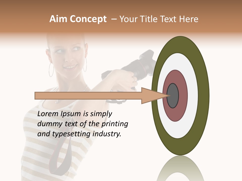 Beauty Lens White PowerPoint Template