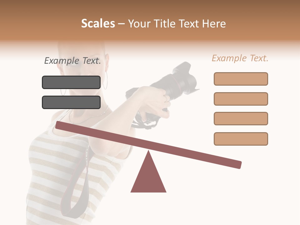 Beauty Lens White PowerPoint Template